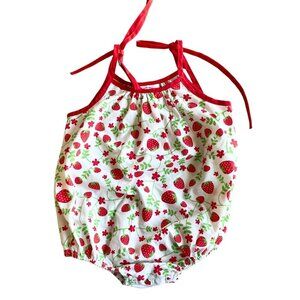 Southern Smocked‎ Company Strawberry Bubble Romper - Size 24M/2T